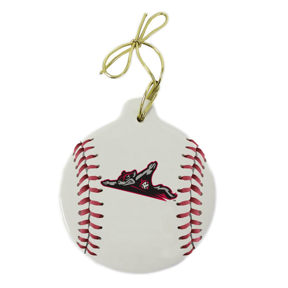 Richmond Flying Squirrels Baseball Glass Ornament