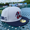 Hickory Crawdads 2024 New Era 59Fifty Stars & Stripes Fitted Cap