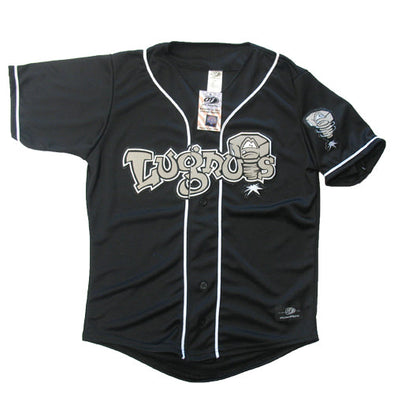 Lansing Lugnuts Adult Road Replica Jersey - Black