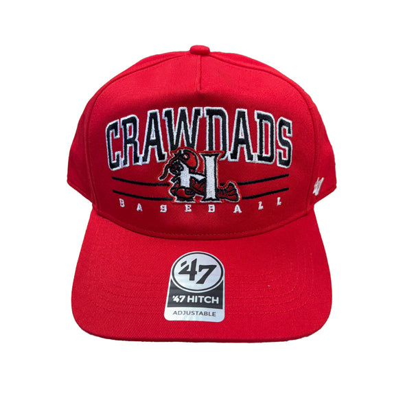 Hickory Crawdads '47 Red Roscoe Hitch Adjustable Cap