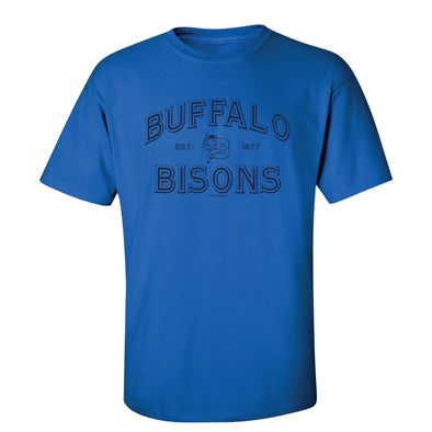 Buffalo Bisons Royal Game Stencil Tee