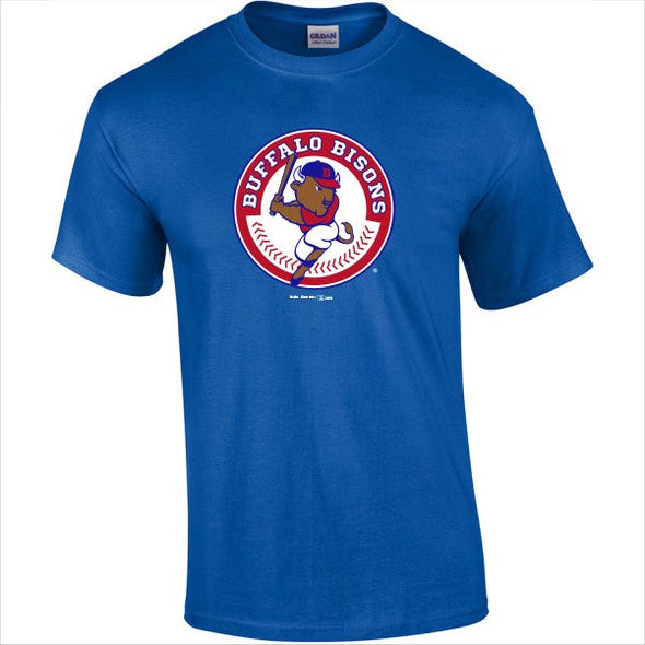 Buffalo Bisons Royal Primary Logo Tee