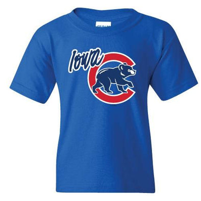 Men's Iowa Cubs Walking Bear Tee, Royal