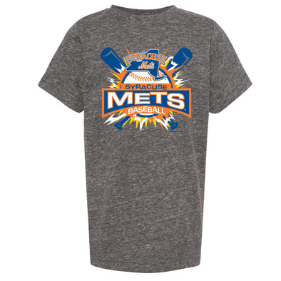 Syracuse Mets BR Grey Youth Tee