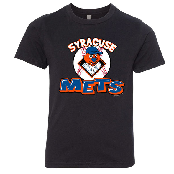 Syracuse Mets BR Black Youth Premium Tee