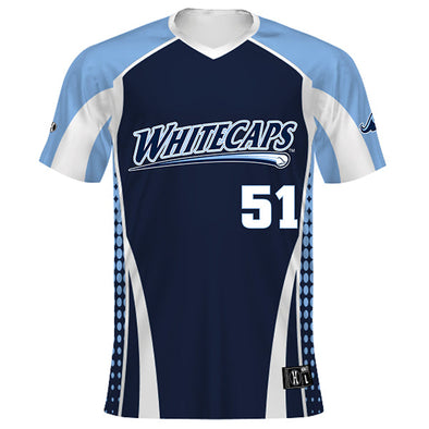 West Michigan Whitecaps Freestyle Full Count V-Neck Jersey - CUSTOM ORDER