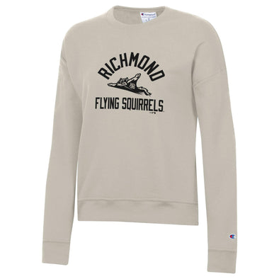 Richmond Flying Squirrels Women’s Champion Poweblend Cocoa Butter Crewneck
