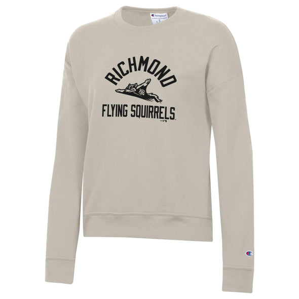 Richmond Flying Squirrels Women’s Champion Poweblend Cocoa Butter Crewneck