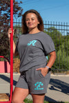 Reno Aces Ladies Gray Sadie Tee