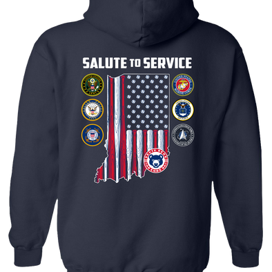 South Bend Cubs Salute To Service Hoodie