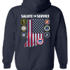 South Bend Cubs Salute To Service Hoodie