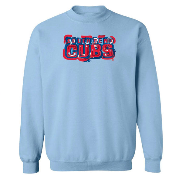 South Bend Cubs Storm Striker Light Blue Crewneck Sweatshirt
