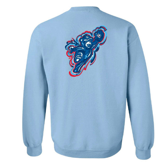 South Bend Cubs Storm Striker Light Blue Crewneck Sweatshirt