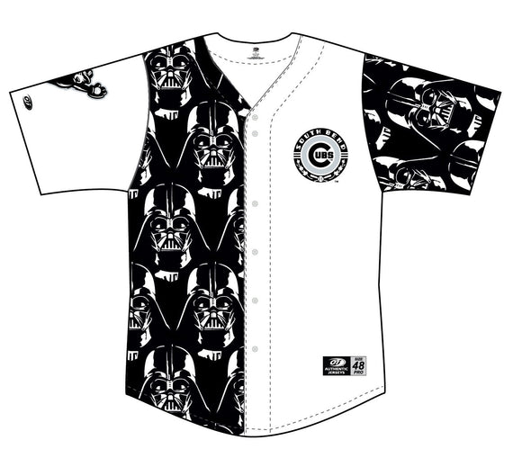 South Bend Cubs Limited Edition Star Wars Replica 2025 Theme Night Darth Vader Jersey
