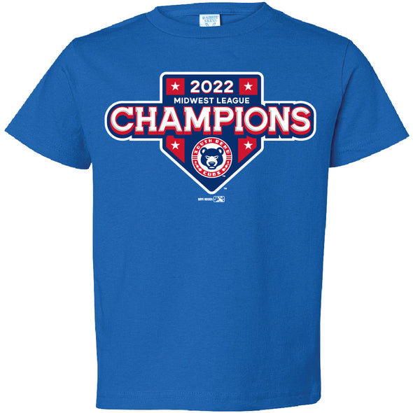 South Bend Cubs 2022 MWL Champions Player Tee