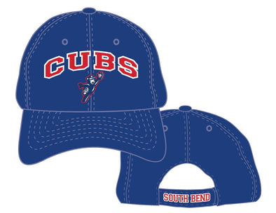 South Bend Cubs Youth Catching Cubs Adjustable Cap Royal