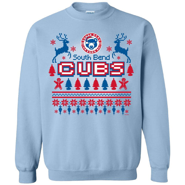 South Bend Cubs Holiday Crew Neck Sweatshirt