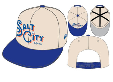 Syracuse Mets New Era Salt City 950 Chrome Snapback Cap