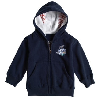 Hartford Yard Goats Soft As A Grape Toddler Full Zip Baseball Hoodie