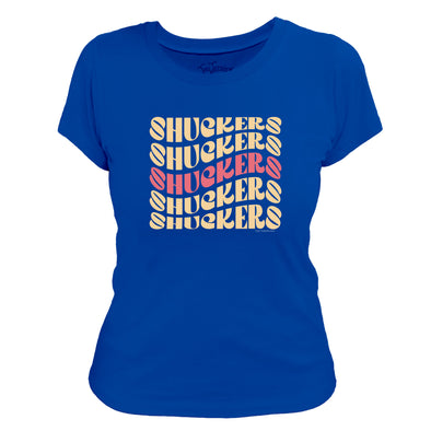 Tiny Turnip Women's Retro Stacked Shuckers Tee