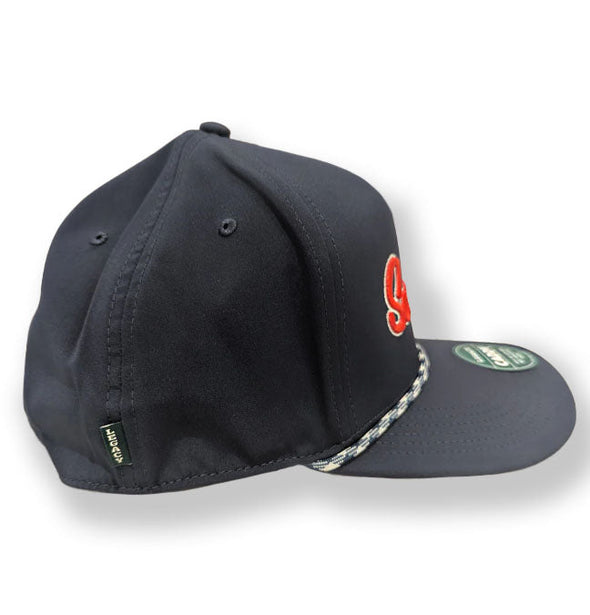 Somerset Patriots L2 Caddy Lightweight Performance Adjustable Navy Golf Snap Back Cap