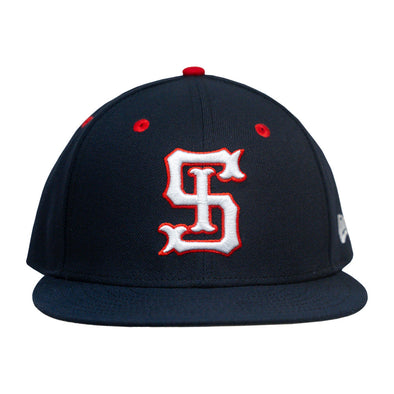Spokane Indians New Era 59FIFTY Fitted Navy SI Throwback Cap