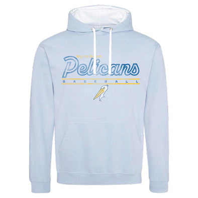 Myrtle Beach Pelicans Vantage Apparel Sky White Contrast Hood