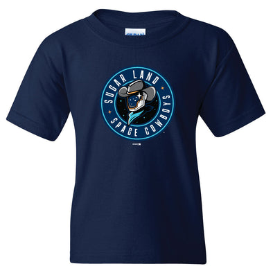 Sugar Land Space Cowboys Bimm Ridder Youth Tee Primary Logo - Navy