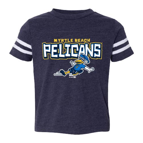 Myrtle Beach Pelicans Bimm Ridder Toddler Vintage Navy Slat Tee