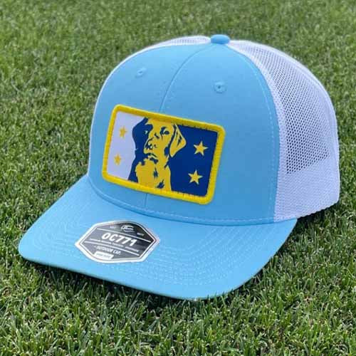 MYRTLE BEACH PELICANS OUTDOOR CAP OC771 SLIDER MESH BACK ADJUSTABLE CAP