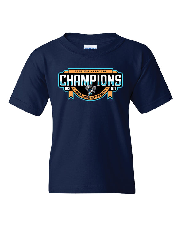 Sugar Land Space Cowboys Youth Tee National Champs 2024 - Final Sale