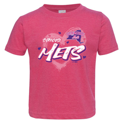 Syracuse Mets Hot Pink Toddler T-shirt