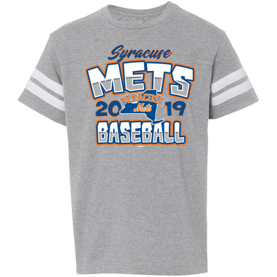 Syracuse Mets BR Grey Sporty Youth Tee