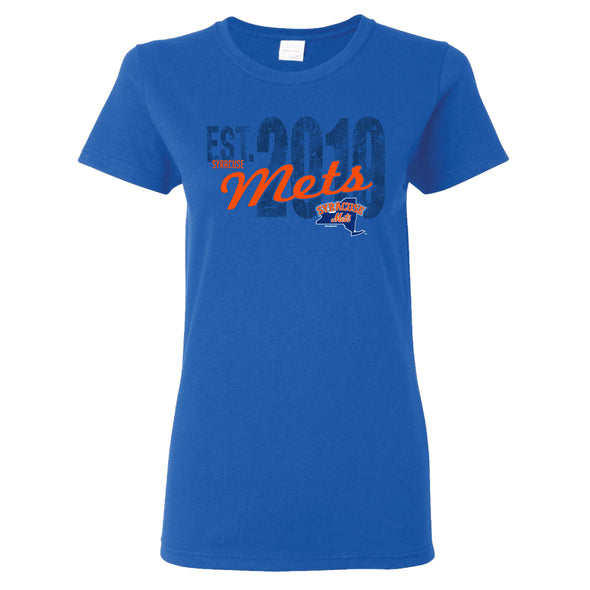 Syracuse Mets BR Ladies Royal Short Sleeve Tee