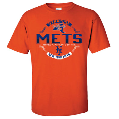 Syracuse Mets BR Orange Affiliate Tee