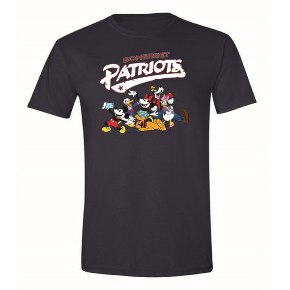 Somerset Patriots Mickey & Friends Adult T-shirt