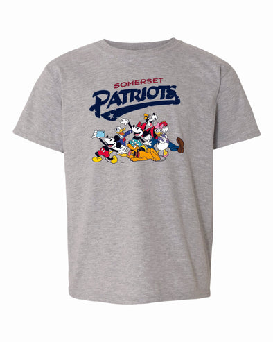 Somerset Patriots Youth Disney Mickey and Friends T-shirt