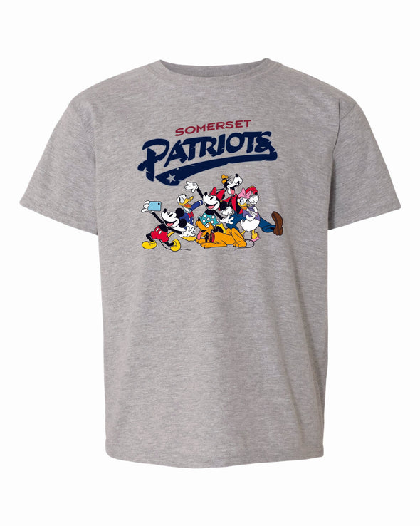Somerset Patriots Youth Disney Mickey and Friends T-shirt