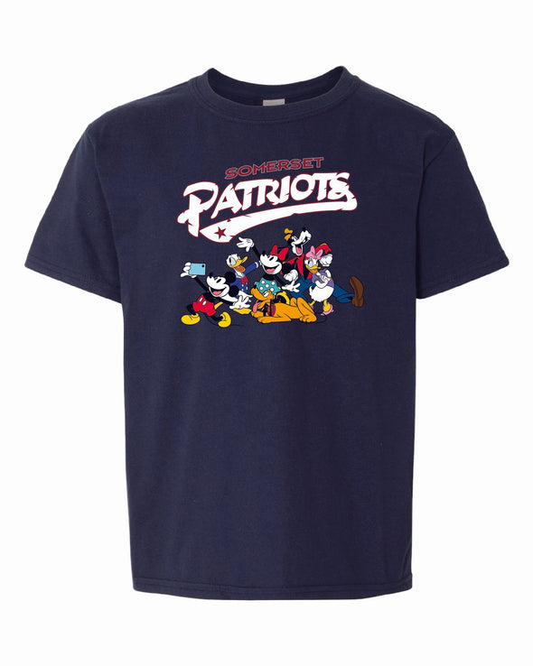 Somerset Patriots Youth Disney Mickey and Friends T-shirt