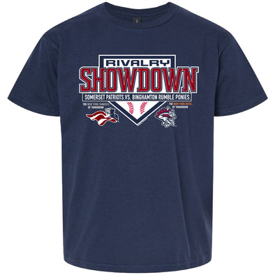 Somerset Patriots Youth Boys Soft Style Rivalry Show Down Tee