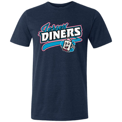 Somerset Patriots Adult Navy Triblend Jersey Diners Gibbons Tee