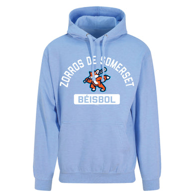 Somerset Patriots Adult Surf Blue Zorros de Somerset  Copa Plane Hooded Sweatshirt