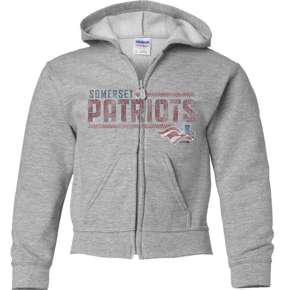 Somerset Patriots Youth Full Zip Sweatshirt