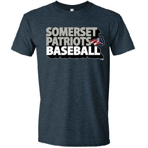 Somerset Patriots Men's Schon Throw Back Soft Style Tee