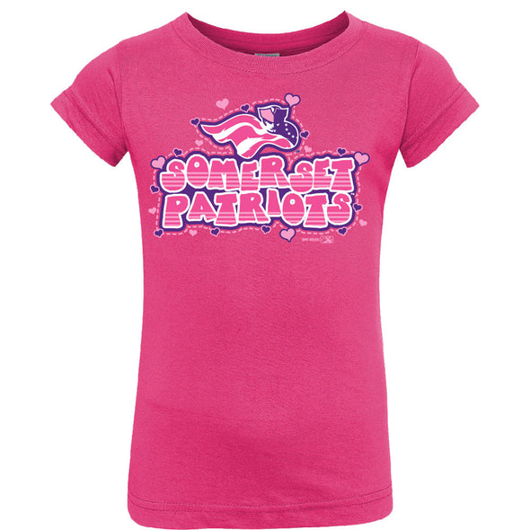 Somerset Patriots Toddler Girls Navy Several Tee