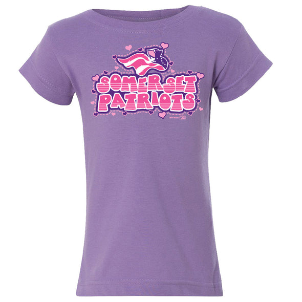 Somerset Patriots Toddler Girls Navy Several Tee