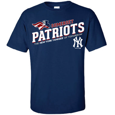 Somerset Patriots Adult Yankees of Tomorrow Affiliate Slab Crew Neck Tee