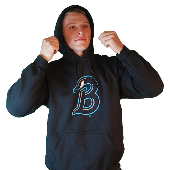 Beloit Sky Carp Black B Hoodie