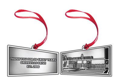 Greenville Drive 2025 Hale's Jewelers Custom Ornament