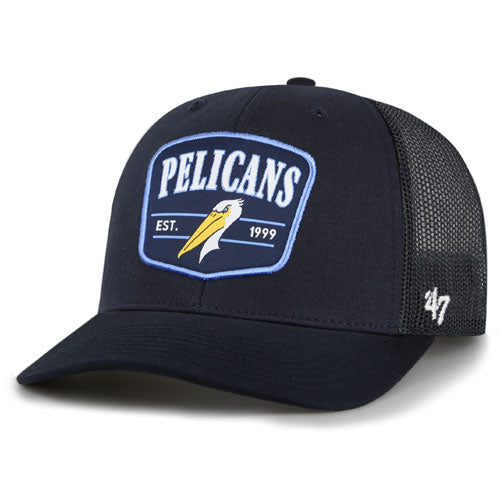 Myrtle Beach Pelicans 47 Brand Navy Squad Trucker Snapback Cap